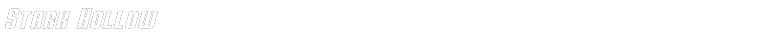 Stark font preview